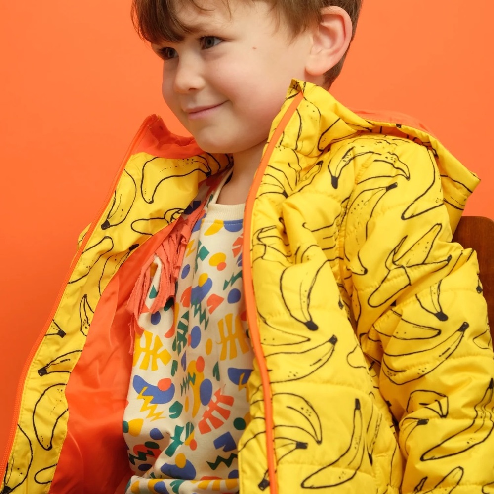 Indikidual Bananas Toddler Coat. Size 2T NWT. Unisex